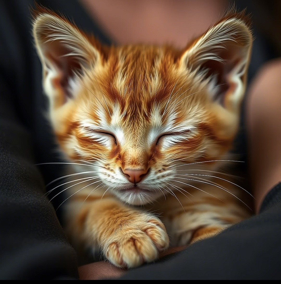 安心して眠るトラ