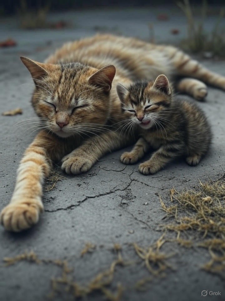 クロとお母さん