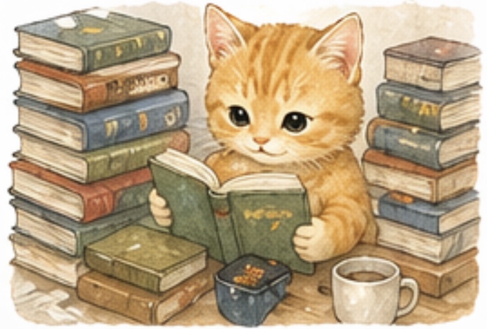 本を読むちびとら